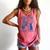 Sarcastic Anti Social Book Club Cat Skull Book Lover Comfort Colors Tank Top Watermelon