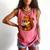 Squirrel Reading Book Lover Comfort Colors Tank Top Watermelon