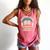 Support Your Local Library Book Lovers Comfort Colors Tank Top Watermelon