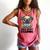 Wild About Reading Book Lover Pug Dog Comfort Colors Tank Top Watermelon