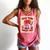 Women's Read Your Heart Out Groovy Bookish Valentine Day Women Girls Comfort Colors Tank Top Watermelon