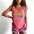 Women's Never Underestimate The Power Of A Girl With Book Reading Comfort Colors Tank Top Watermelon