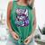 Adorable Book Lover Valkyrie With Reading Glasses Cute Comfort Colors Tank Top Violet