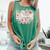 Barely Tolerable Book Floral Bookworm Lover Bookish Premium Comfort Colors Tank Top Violet