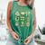 ALL Booked For St Patricks Day Bookish Leprechaun Bookworm Comfort Colors Tank Top Violet