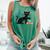 Cat Midcentury With Book And Coffee Atomic Age Mid Century Comfort Colors Tank Top Violet