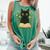 Cat Reading Book Flowers Comfort Colors Tank Top Violet