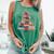 Christmas Tree Book Bookworm Comfort Colors Tank Top Violet