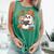 Cute Cozy Ghost Reading With Cat Book Lover Autumn Fall Comfort Colors Tank Top Violet