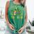 Goods Luck Read Librarian Book Patrick Days Shamrock Clover Comfort Colors Tank Top Violet