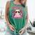 Readsolotl Pink Kawaii Axolotl Book Lover Reading Comfort Colors Tank Top Violet