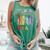 Subtle Floral Foxglove Daisy Tulip Book Lover Comfort Colors Tank Top Violet
