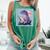 Trex Reading Book Dinosaur Comfort Colors Tank Top Violet