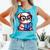 Adorable Book Lover Bulldog With Reading Glasses Cute Raglan Baseball Tee Comfort Colors Tank Top Light Green
