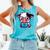Adorable Book Lover Cow With Reading Glasses Cute Comfort Colors Tank Top Light Green