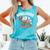 Book Dinosaur T-Rex Bookworm Dino Book Reading Comfort Colors Tank Top Light Green
