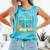 Book Lover Moonlight Reading Scene Night Comfort Colors Tank Top Light Green