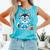Book Lover Reading Husky Dog Comfort Colors Tank Top Light Green