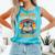 Book And Pajamas Reading Bedtime Comfort Colors Tank Top Light Green