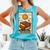 Book Reading Tarot Card The Reader Comfort Colors Tank Top Light Green