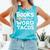 BOOKS ARE JUST WORD TACOS Comfort Colors Tank Top Light Green