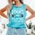 Books And Pajamas Count Me In Saying Read Book Lover Comfort Colors Tank Top Light Green