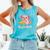 Caffelotl Cute Axolotl Pun Coffee Book Lover Kawaii Humor Comfort Colors Tank Top Light Green