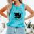Cat Book For Women Life Is Better With Cats And Books Comfort Colors Tank Top Light Green