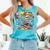 Comic Book Pop Art Modern Fun Comfort Colors Tank Top Light Green