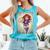 The Crimson Crescent 90s Retro Comic Book Superheroine Art Comfort Colors Tank Top Light Green