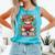 Cute Baby Highland Cow With Reading Book Bookworm Comfort Colors Tank Top Light Green