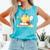 Cute Bee Reading Book Teacher Student Reader Graphic For Men Women Kids Comfort Colors Tank Top Light Green