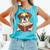 Cute Dog Boxer Reading Book Comfort Colors Tank Top Light Green Cute Dog Boxer Reading Book Comfort Colors Tank Top Light Green