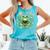 Cute Floral Frog Book Reading Comfort Colors Tank Top Light Green Cute Floral Frog Book Reading Comfort Colors Tank Top Light Green