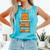 Cute Orange Tabby Cat Reading On Pile Of Books Comfort Colors Tank Top Light Green