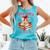 Dear Santa More Books Please Coquette Bow Books Christmas Comfort Colors Tank Top Light Green
