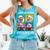 Eagle Love Reading And Eagles Child Book Lover Comfort Colors Tank Top Light Green