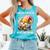 Easily Distracted By Books And Gnomes Book Reading Gnome Comfort Colors Tank Top Light Green