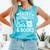 Easily Distracted By Cats And Books Reading Apparel Premium Tri-Blend Comfort Colors Tank Top Light Green