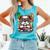 English Bulldog Reading a Book Dog Comfort Colors Tank Top Light Green