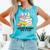 Every Bunny Loves To Read Easter Cute Reading Books Lover Comfort Colors Tank Top Light Green