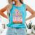 With Freedom Flowers Books And The Moon Comfort Colors Tank Top Light Green