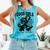 Good Girls Read Spicy Skeleton Book Club Comfort Colors Tank Top Light Green