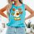 Halloween Cute Ghost Shirt Reading Books Ghost Comfort Colors Tank Top Light Green