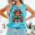 Highland Cow Book Floral Bookworm Comfort Colors Tank Top Light Green