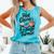 Hot Cocoa And a Page Turner Book Lovers Hot Chocolate Comfort Colors Tank Top Light Green