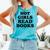 Hot Girls Read Books Lover Bookworm Librarian Book Reading Comfort Colors Tank Top Light Green