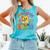 HUGvyn Preppy 100 Days In The Books Teacher Reading Coffee Comfort Colors Tank Top Light Green