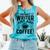 Instant Writer Just Add Coffee Author Book Writing Books Comfort Colors Tank Top Light Green