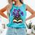 Irises Flowers Book Iris Floral Comfort Colors Tank Top Light Green